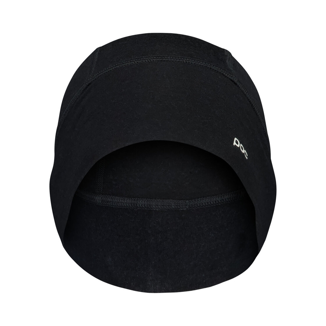 Sottocasco POC Layer Merino Beanie nero in lana merino, sottile, visto di lato.